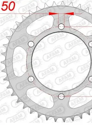 Uitverkoop AFAM - REAR STEEL 43T, 525 - Sprockets - Geschikt voor diverse Suzuki en Yamaha modellen