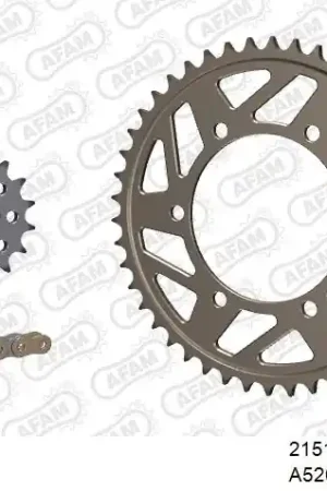 AFAM - 520XSR 114 MRS (RIVET) GOLD & SPROCKETS - Chain Kits - ALU Veilige Betaling