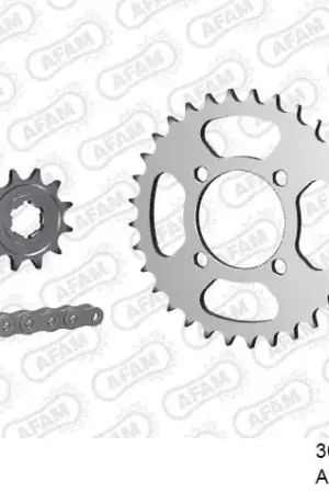 AFAM - 520XRR3 74 ARS (CLIP) GOLD & SPROCKETS - STEEL Nieuw Model