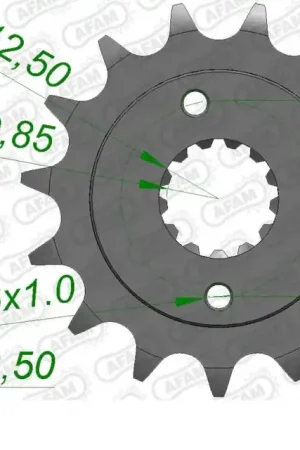 AFAM - FRONT 17T, 525 - Sprockets - Geschikt voor Honda Beperkte Voorraad