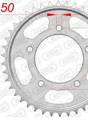 Premium AFAM - REAR STEEL 42T, 530 - Sprockets - Geschikt voor Kawasaki Zzr 1400