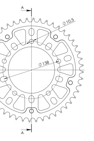 Betrouwbaar SUPERSPROX - REAR STEALTH 48T, GOLD 532 - Sprockets - Compatibel met Yamaha YZF-R6