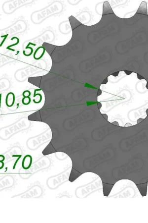 Gratis Retour AFAM - FRONT 16T, 520 - Sprockets - Compatibel met Kawasaki en Suzuki