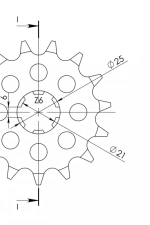 Seizoensaanbieding SUPERSPROX - FRONT 15T - Sprockets - 15T