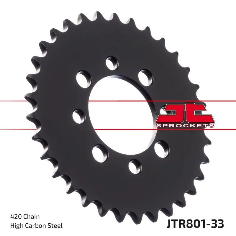 Alleen Vandaag JT SPROCKETS - REAR STEEL 33T, 420 - Sprockets - Compatibel met Kawasaki Klx 110 modellen