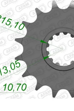 AFAM - FRONT 15T, 525 - Sprockets - Compatible with Yamaha Exclusieve Aanbieding