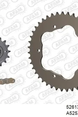 Direct Beschikbaar AFAM - 525XHR3 104 MRS - Chain Kits - GOLD & SPROCKETS