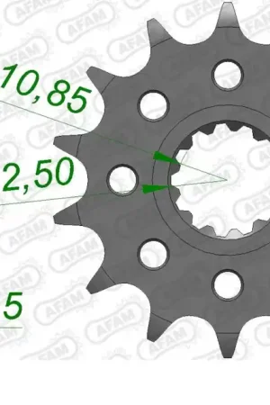 AFAM - FRONT 13T, 520 - Sprockets - Compatibel met Kawasaki Zx 6 r Beperkt Aanbod