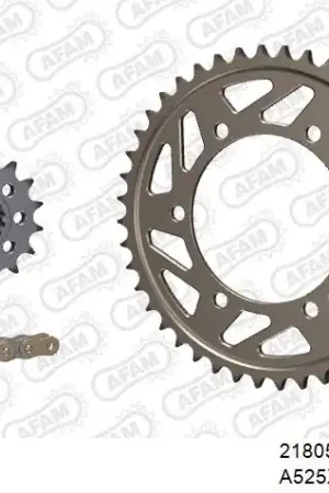 Nieuw Model AFAM - 525XHR3 114 MRS (RIVET) GOLD & SPROCKETS - Chain Kits - ALU