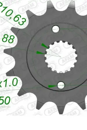 AFAM - FRONT 15T, 520 - Sprockets - Geschikt voor Honda Bestseller