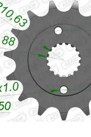 Aanbieding AFAM - FRONT 14T, 520 - Sprockets - Geschikt voor Honda