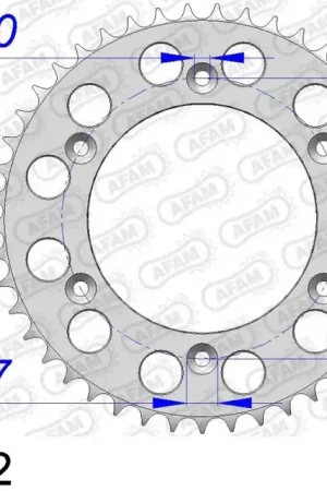 Betaalbaar AFAM - REAR ALU 42T, 520 - Sprockets - Aluminium