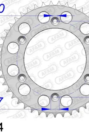 AFAM - REAR ALU 44T, 520 - Sprockets - Lichtgewicht Aluminium Bulkbestelling