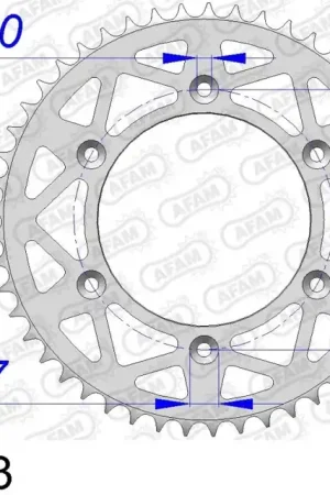 AFAM - REAR ALU 53T, 520 - Sprockets - Compatibel met Honda Fabrieksprijs