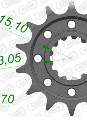 AFAM - FRONT 16T, 525 - Sprockets - 16 Tand Koopje