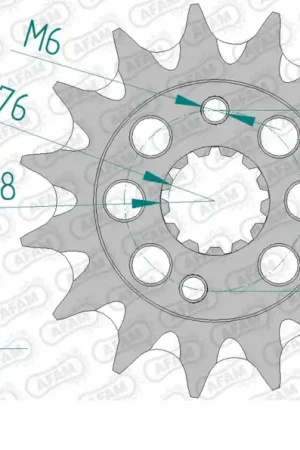 Topkwaliteit AFAM - FRONT 13T, 520, SELF CLEANING - Sprockets - Zelfreinigend