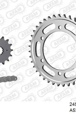 AFAM - 530XMR3 102 MRS (RIVET) & SPROCKETS - Chain Kits - STEEL Koop Vandaag
