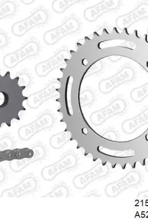 Premium AFAM - 520XMR3 102 MRS (RIVET) & SPROCKETS - Chain Kits - STEEL