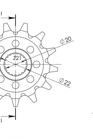 Finale Uitverkoop SUPERSPROX - FRONT 12T, 520 - Sprockets - Compatibel met Honda