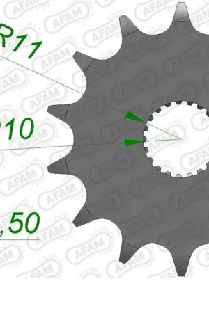Meest Verkocht AFAM - FRONT 13T, 520 - Sprockets - Geschikt voor Honda