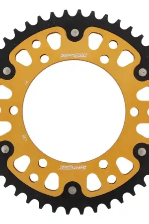 Flitsaanbieding SUPERSPROX - REAR STEALTH 46T, GOLD, 525 - Sprockets - Geschikt voor Suzuki GSXR 600