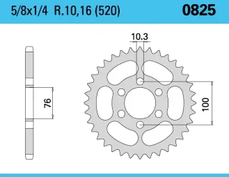 Hete Deal CHIARAVALLI - REAR 48T - Sprockets - 48T achtertandwiel