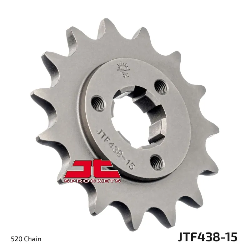 JT SPROCKETS - FRONT STEEL 15T, 520 - Sprockets - Compatibel met Suzuki DR-modellen Geld-Terug-Garantie