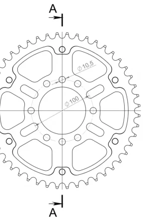 Tijdelijk Beschikbaar SUPERSPROX - REAR STEALTH 48T, GOLD, 520 - Sprockets - 48T