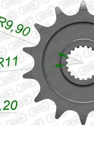 Groothandel AFAM - FRONT 14T, 520 - Sprockets - Compatibel met Kawasaki KX 250F series