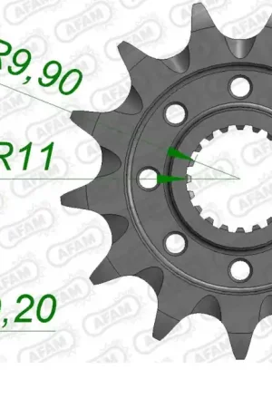 Gratis Retour AFAM - FRONT 14T, 520, SELF CLEANING - Sprockets - Zelfreinigend