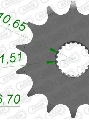 Aanbieding AFAM - FRONT 15T, 520 - Sprockets - Compatibel met Yamaha XJ 600