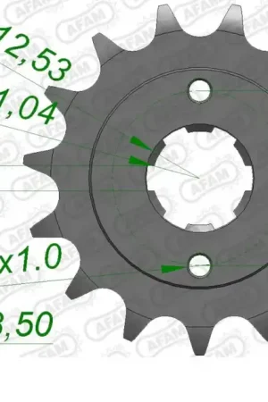 Speciale Aanbieding AFAM - FRONT 15T, 530 - Sprockets - Compatibel met Honda