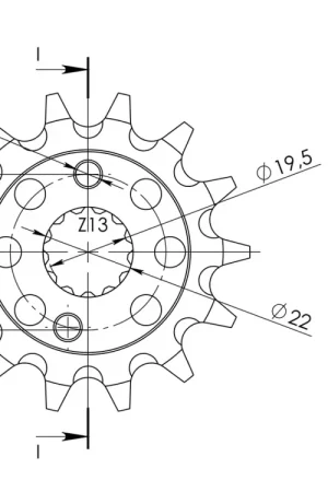 SUPERSPROX - FRONT 13T, 520 - Sprockets - Geschikt voor Kawasaki en Suzuki Speciale Aanbieding