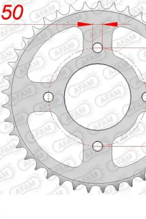 AFAM - REAR STEEL 41T, 530 - Sprockets - Geschikt voor Yamaha Rd 250 lc Beperkte Voorraad