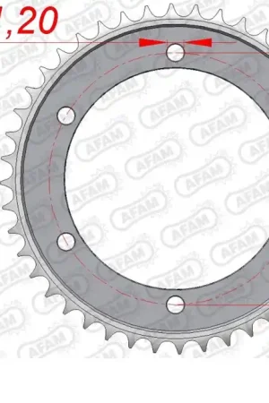 AFAM - REAR STEEL 44T, 525 - Sprockets - Geschikt voor Honda Rechtstreeks Van De Fabrikant