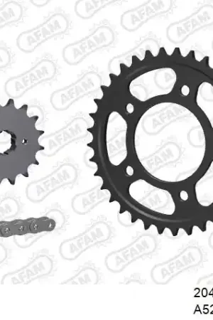Exclusieve Aanbieding AFAM - 525XMR3 112 MRS (RIVET) & SPROCKETS - Chain Kits - STEEL
