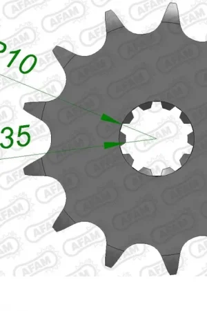 Nieuwe Collectie AFAM - FRONT 13T, 520 - Sprockets - Geschikt voor Kawasaki en Suzuki