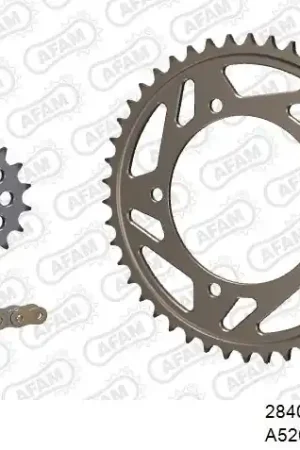 Exclusieve Aanbieding AFAM - 520XSR 112 MRS (RIVET) GOLD & SPROCKETS - Chain Kits - ALU