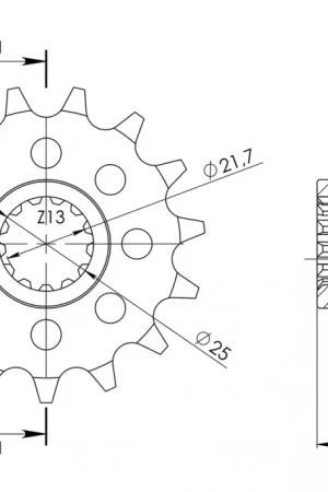 Meest Verkocht SUPERSPROX - FRONT 15T, 520 - Sprockets - Compatibel met diverse Kawasaki modellen