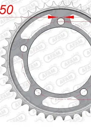 Authentiek AFAM - REAR STEEL 41T, 530 - Sprockets - Geschikt voor Suzuki en Triumph