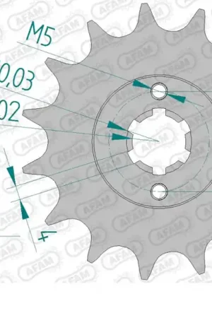 Handgemaakt AFAM - FRONT 15T, 520 - Sprockets - 15T