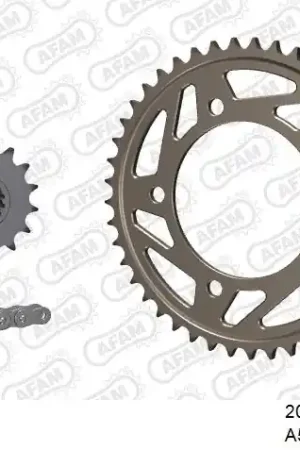 Koop Online AFAM - 525XMR3 108 MRS (RIVET) & SPROCKETS - Chain Kits - ALU