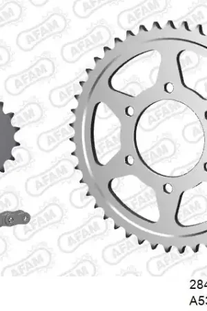 AFAM - 530XRR2 112 MRS (RIVET) & SPROCKETS - Chain Kits - STEEL Direct Beschikbaar