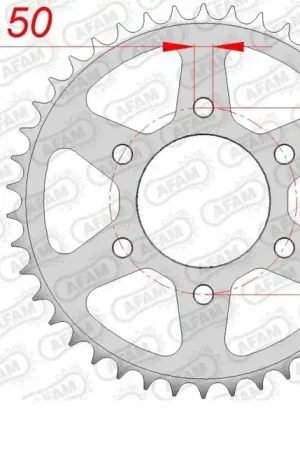 AFAM - REAR STEEL 42T, 530 - Sprockets - Geschikt voor Kawasaki Z 650 Direct Beschikbaar