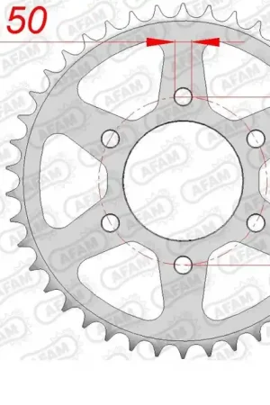 AFAM - REAR STEEL 40T, 530 - Sprockets - Compatibel met Kawasaki Uitverkoop