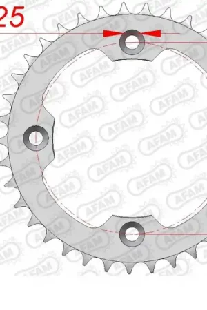 AFAM - REAR STEEL 40T, 520 - Sprockets - Geschikt voor Suzuki LTR en LTZ Goedkoop