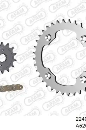 Fabrieksprijs AFAM - 520XRR3 96 ARS (CLIP) GOLD & SPROCKETS - STEEL