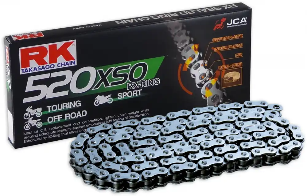 Garantie Inbegrepen RK - 520XRE, 108 CLF RIVET & SPROCKETS - Chain Kits - Geschikt voor Honda Nx 650 l/m