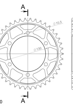 Alleen Vandaag SUPERSPROX - REAR STEEL 42T, BLACK, 530 - Sprockets - Geschikt voor Suzuki GSX-R1000