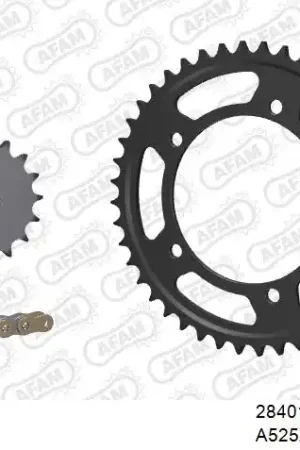 AFAM - 525XSR2 110 MRS (RIVET) - Chain Kits - GOLD & SPROCKETS Premium